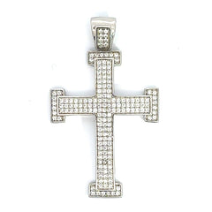 Sterling Silver 925 Cubic Zirconia Cross Pendant