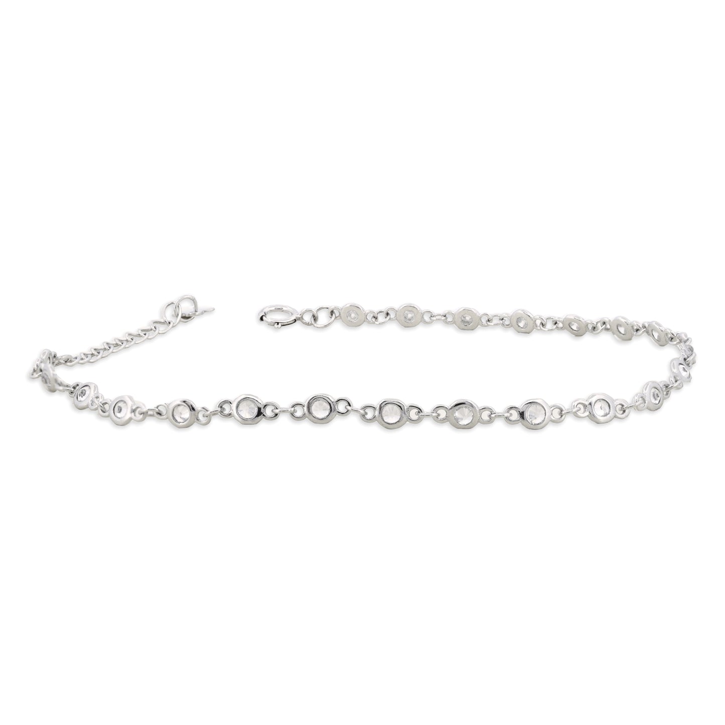 Sterling Silver Circle Chain Bracelet