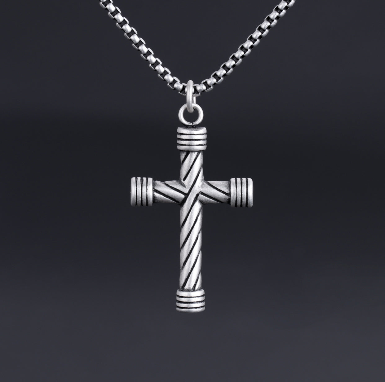 Bastion Cross Pendant Necklace