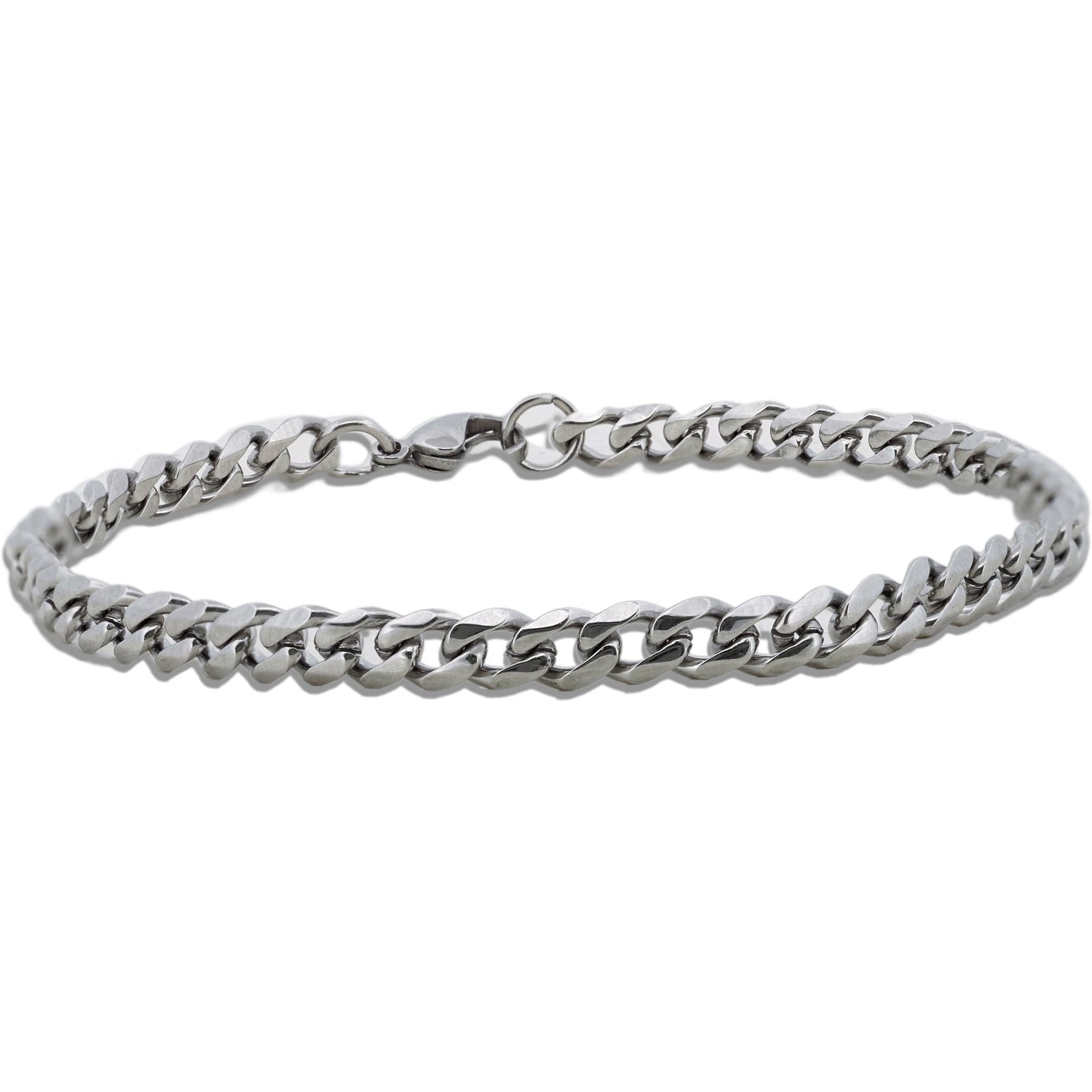 5mm Stainless Steel Cuban Link Bracelet 8.5''