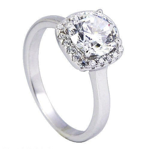 Sterling Silver Classic Halo Ring