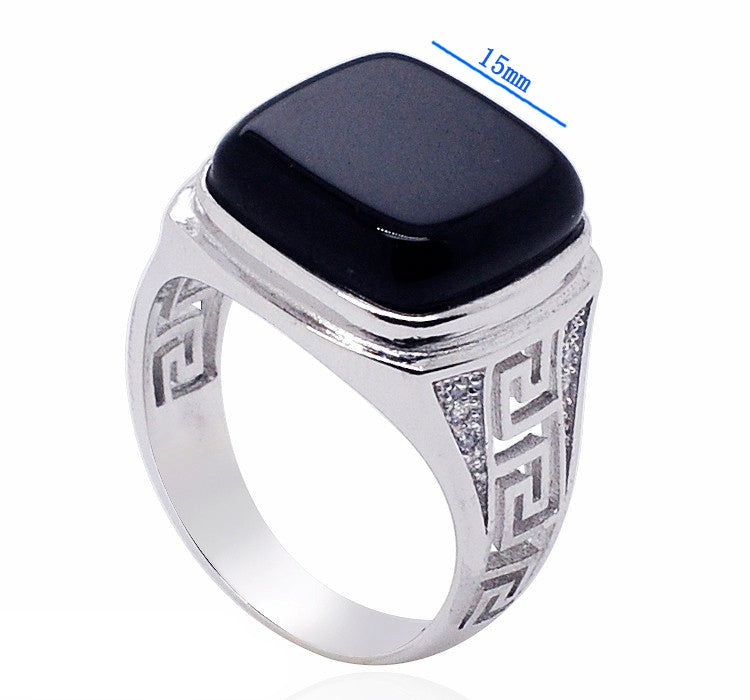 Sterling Silver Sovereign Ring