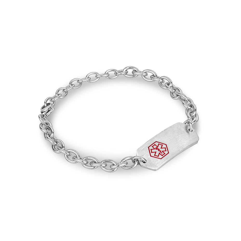 Stainless Steel Medical ID Link Bracelet