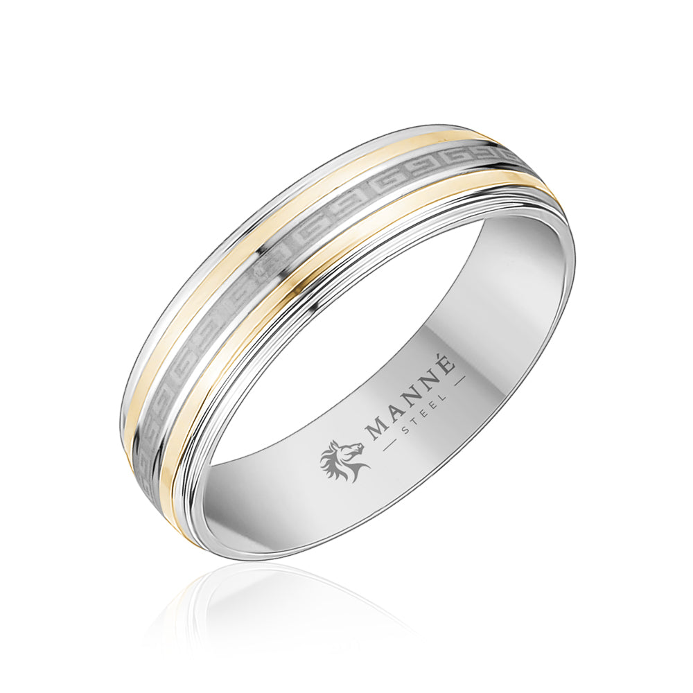 Grooved Edge Stainless Steel Band