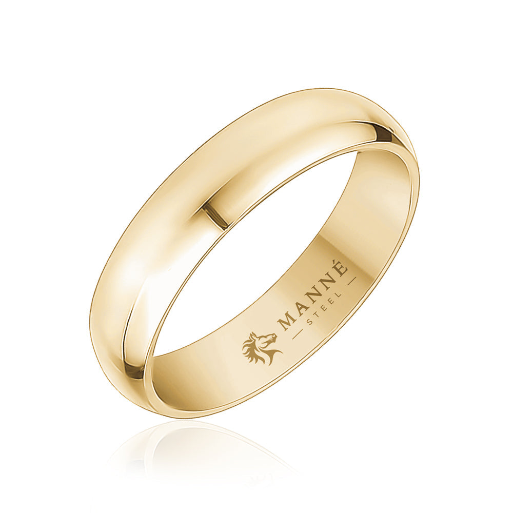 Gold Thin Wedding Steel Band