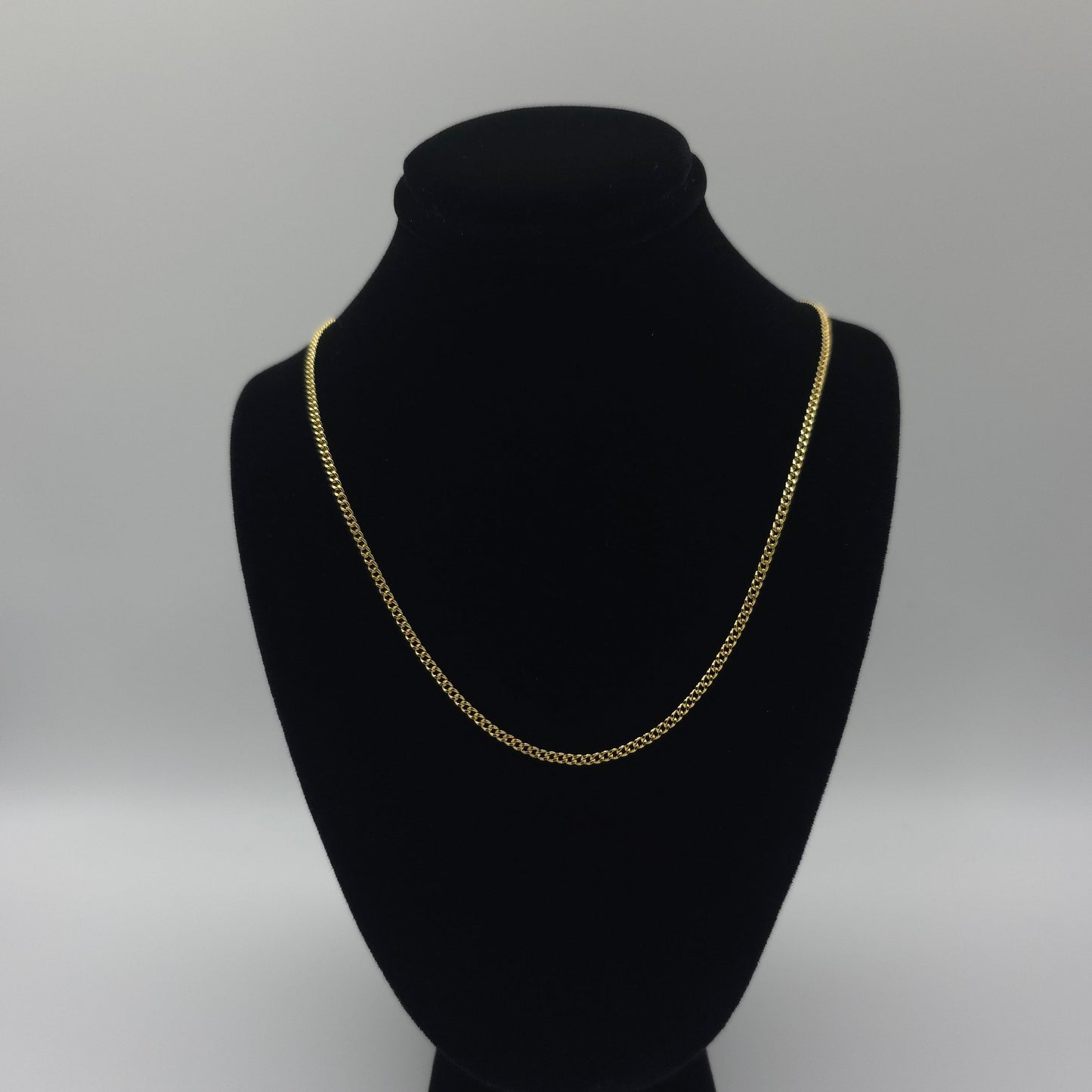 18 Inches 14ct Gold Plated Italian Foxtail Chain