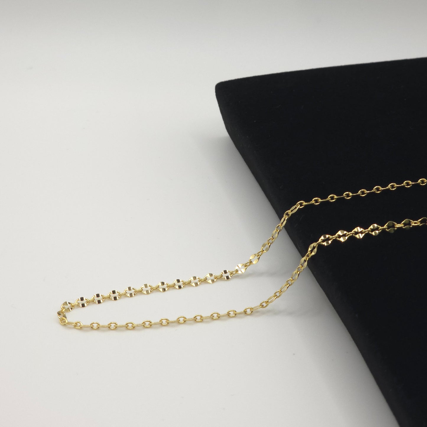 18 Inches 14ct Gold Plated Petale Chain