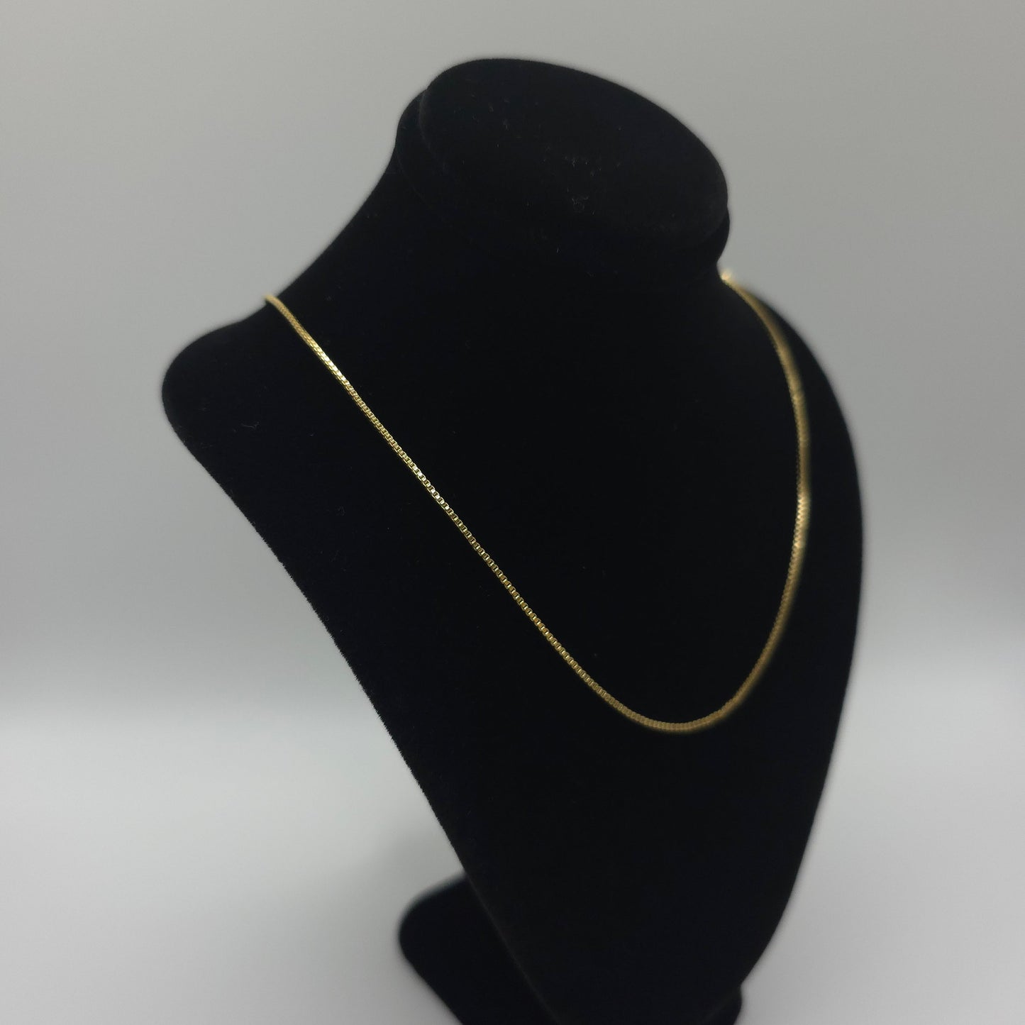 18 Inches 14ct Gold Plated Box Chain