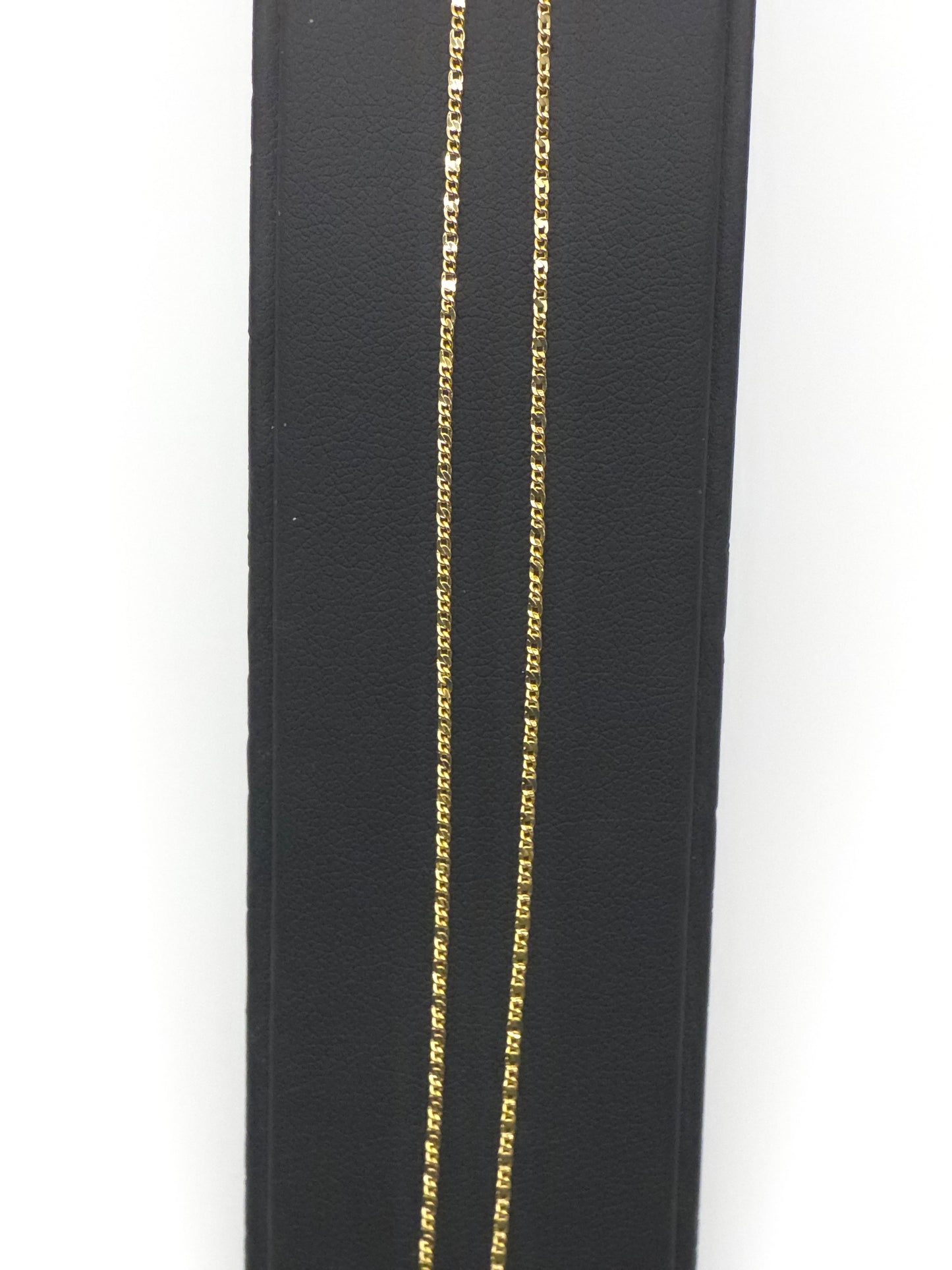 18 Inches 14ct Gold Plated Diamond Cut Chain Necklace