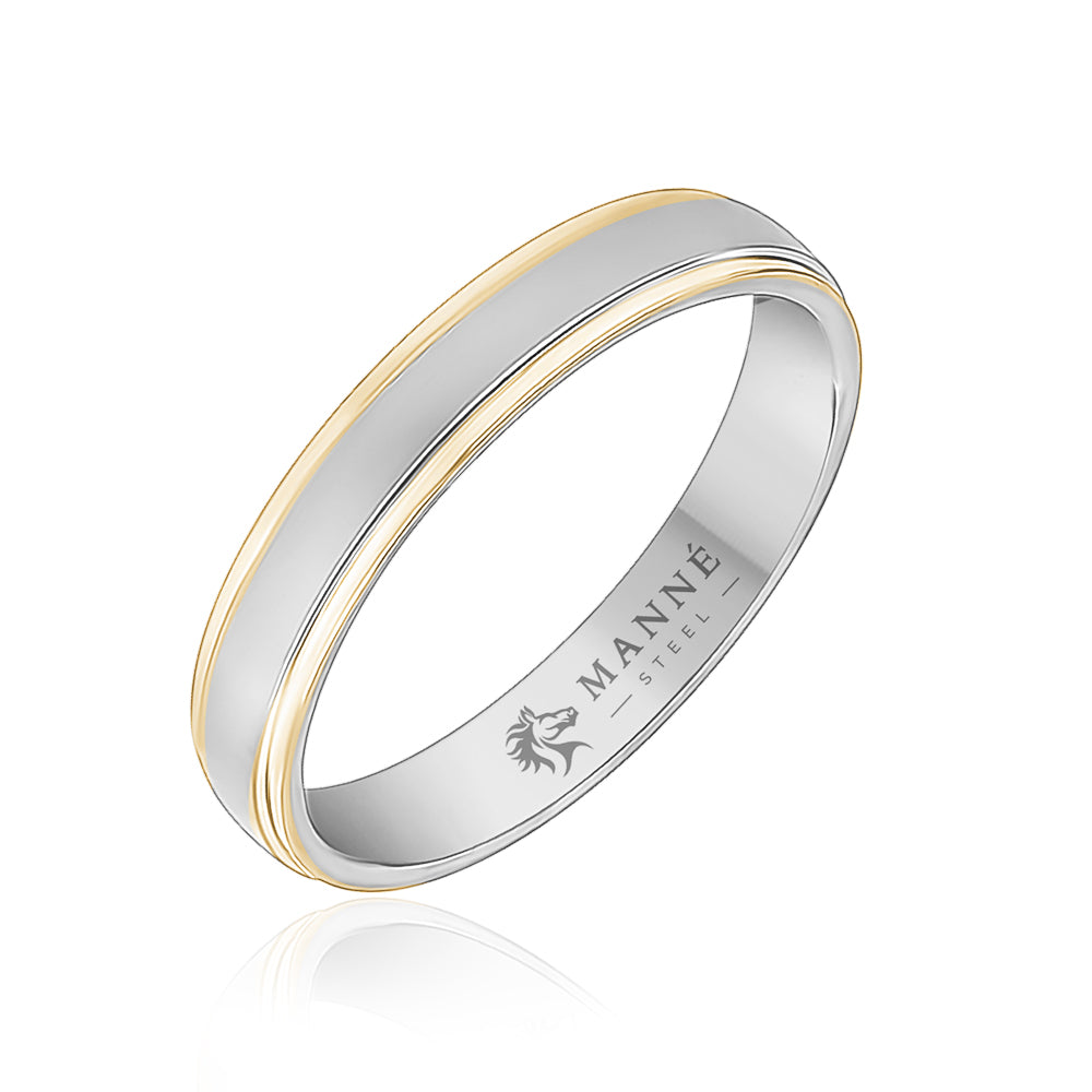 Stainless Steel Gold and Silver Band