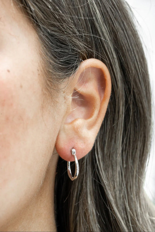 Silver Small Hoop Earrings