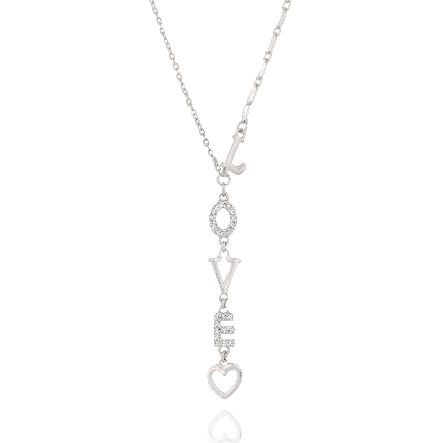 Silver Love Necklace