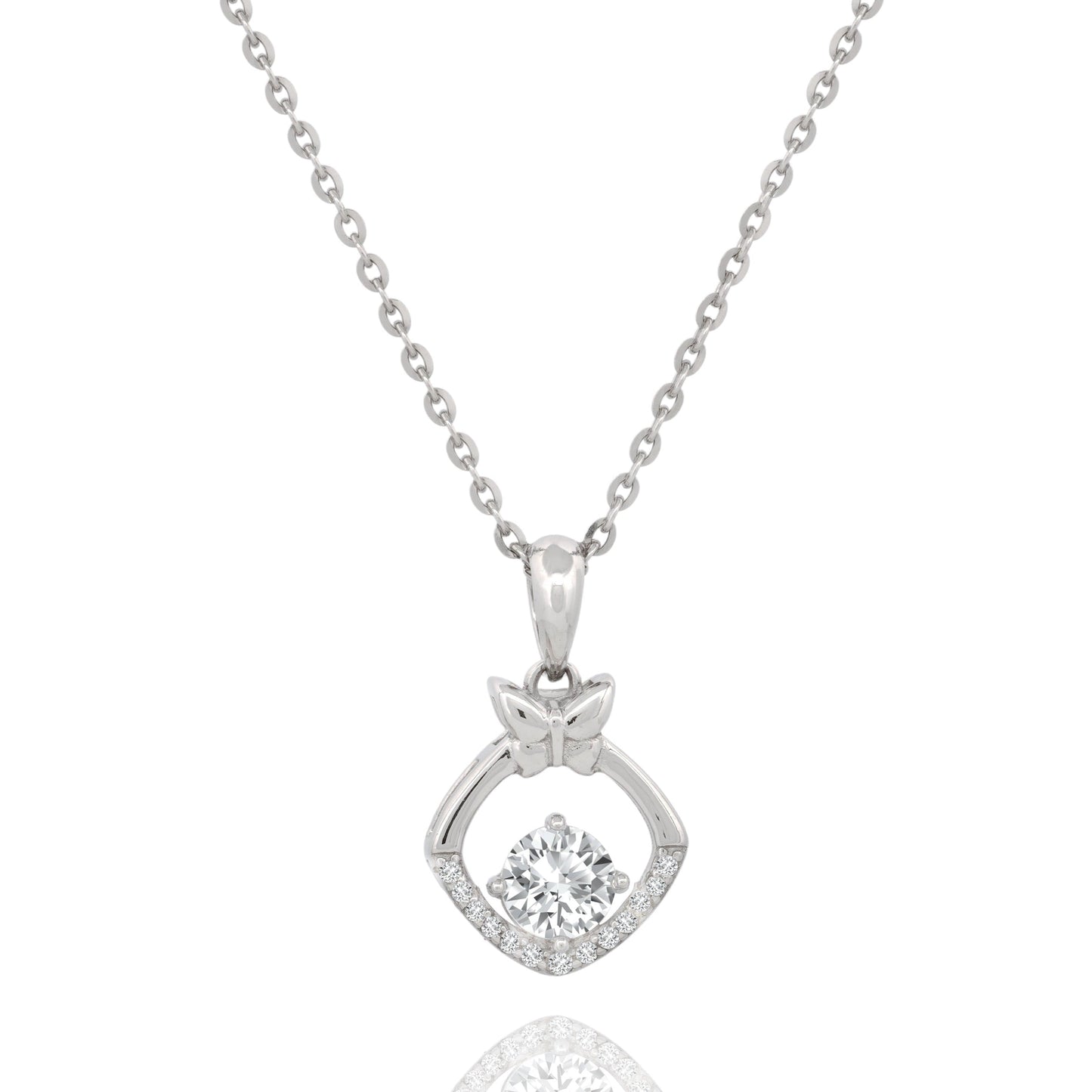 Sterling Silver Cubic Zirconia Necklace