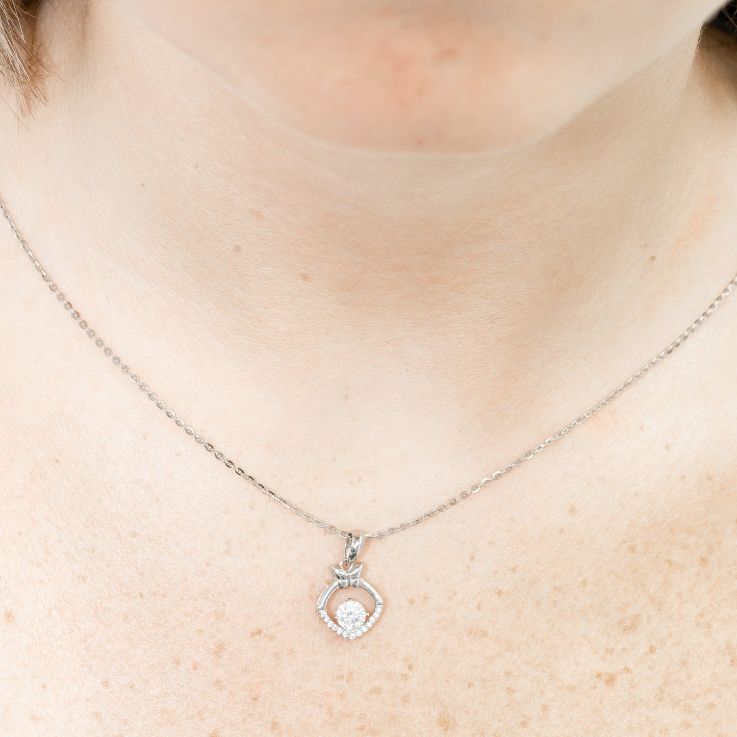 Sterling Silver Cubic Zirconia Necklace