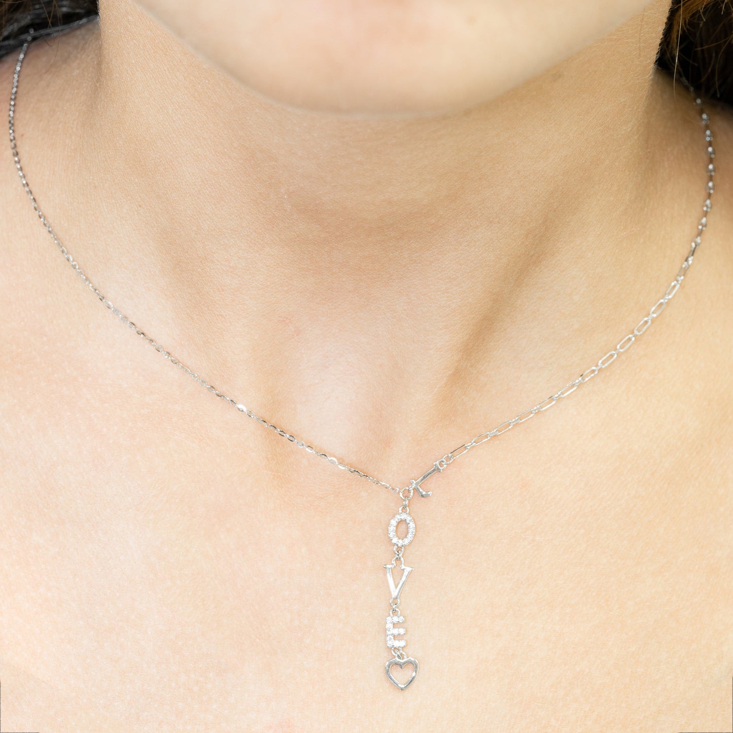 Silver Love Necklace