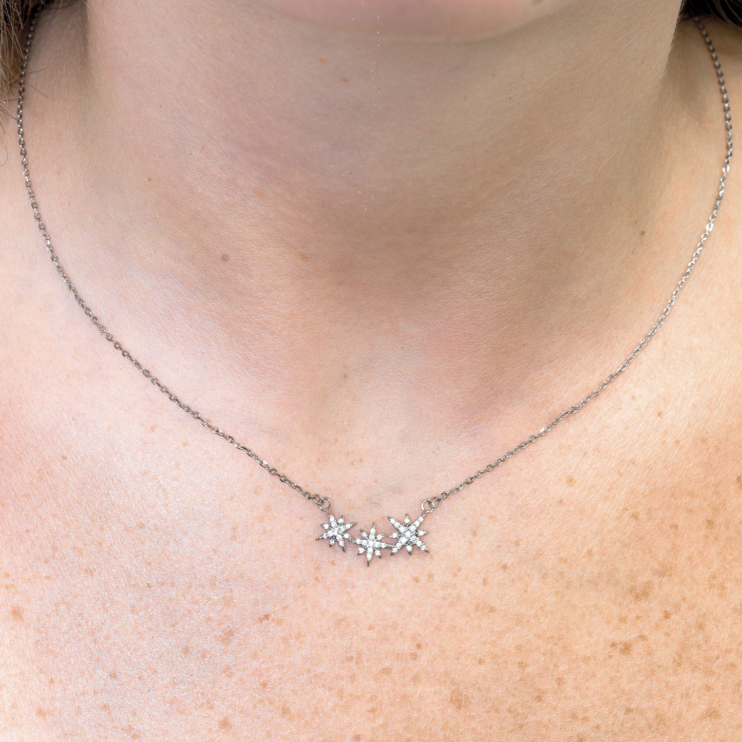 Silver Sparkly Necklace