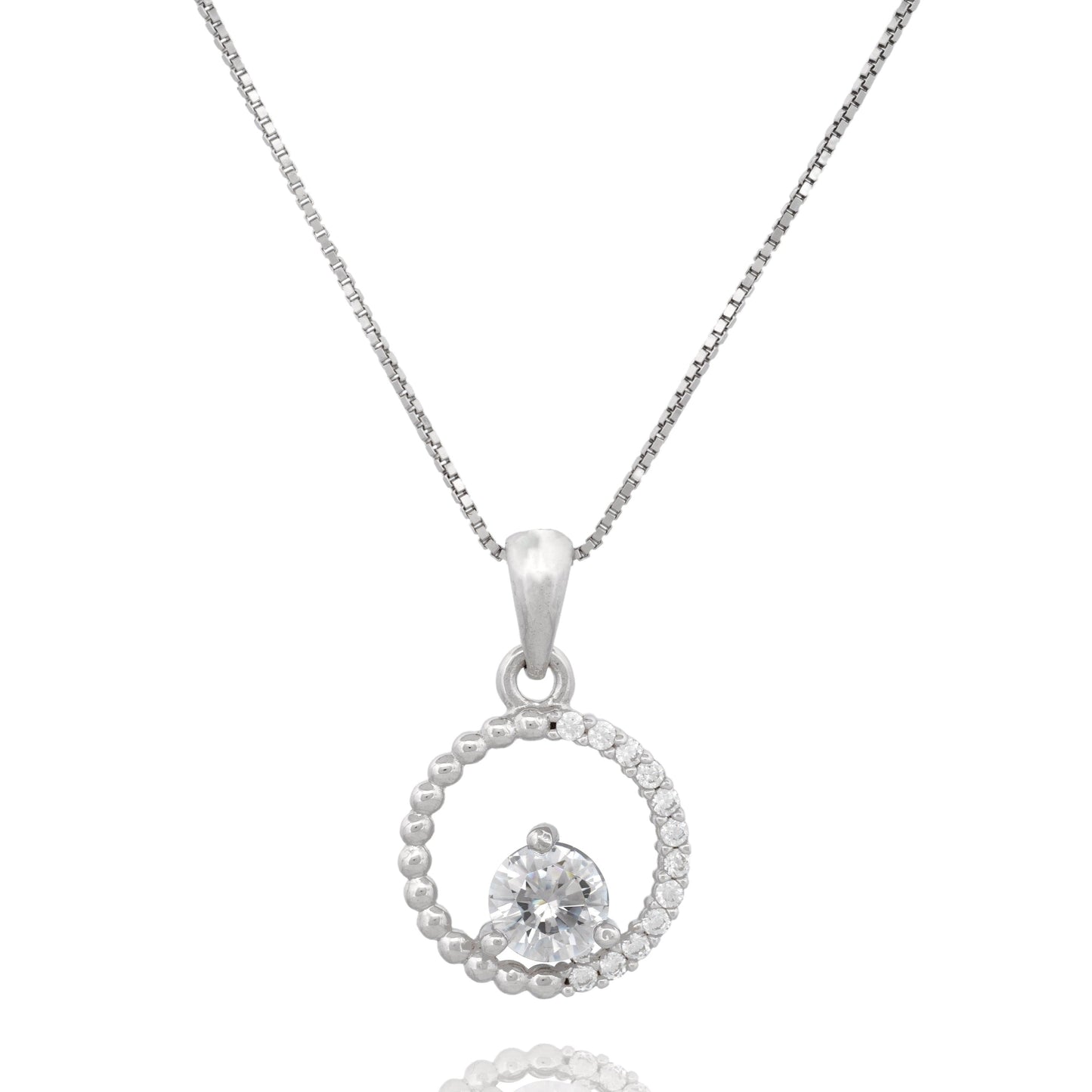 Silver Circle Pendant necklace