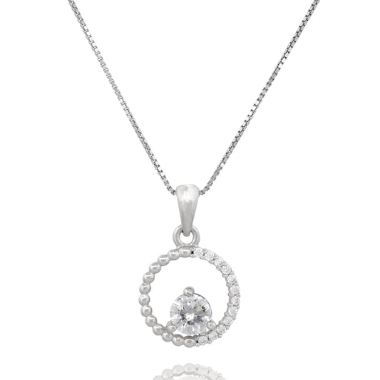 Silver Circle Pendant necklace