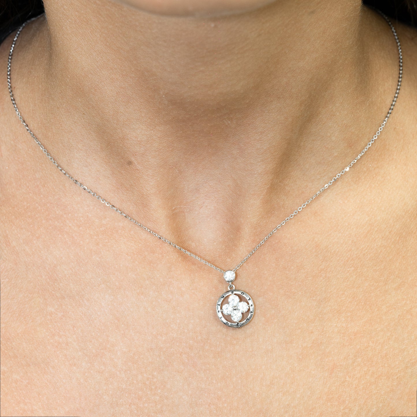 Silver Lucky Pendant Necklace