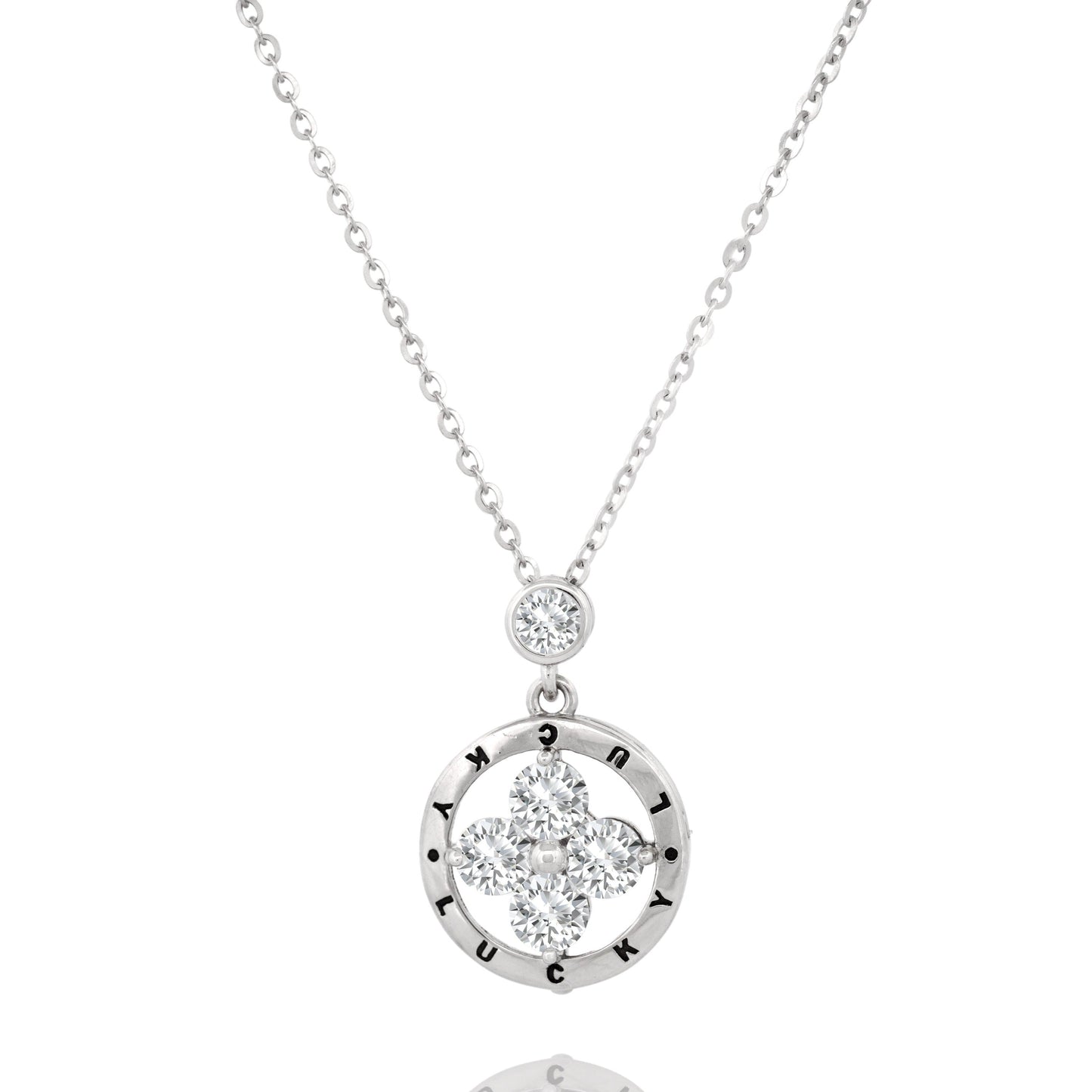 Silver Lucky Pendant Necklace