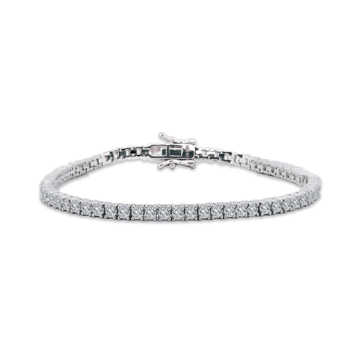 2.5mm Silver Tennis Bracelet