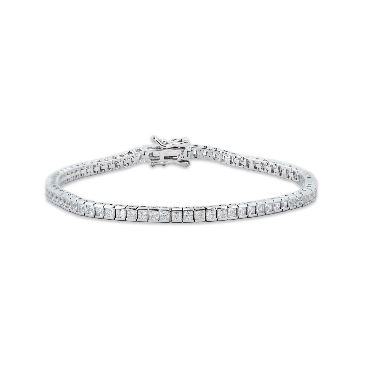 3mm  Silver Tennis Bracelet