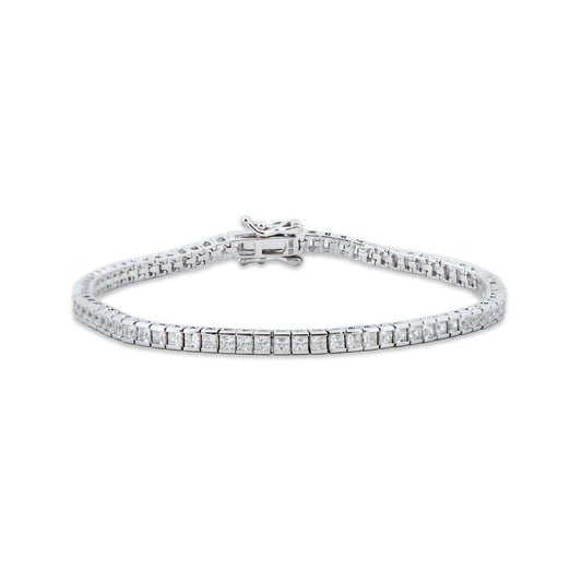 3mm  Silver Tennis Bracelet