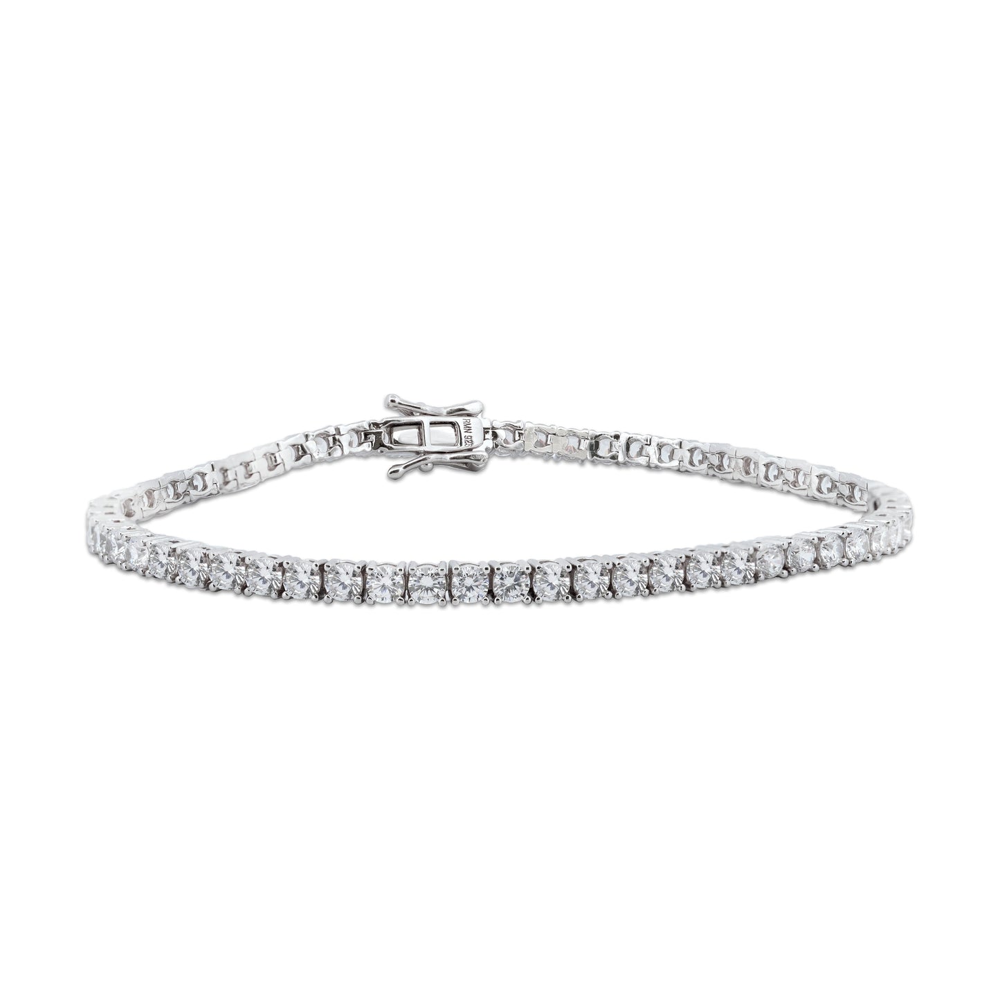 3mm  Silver Tennis Bracelet