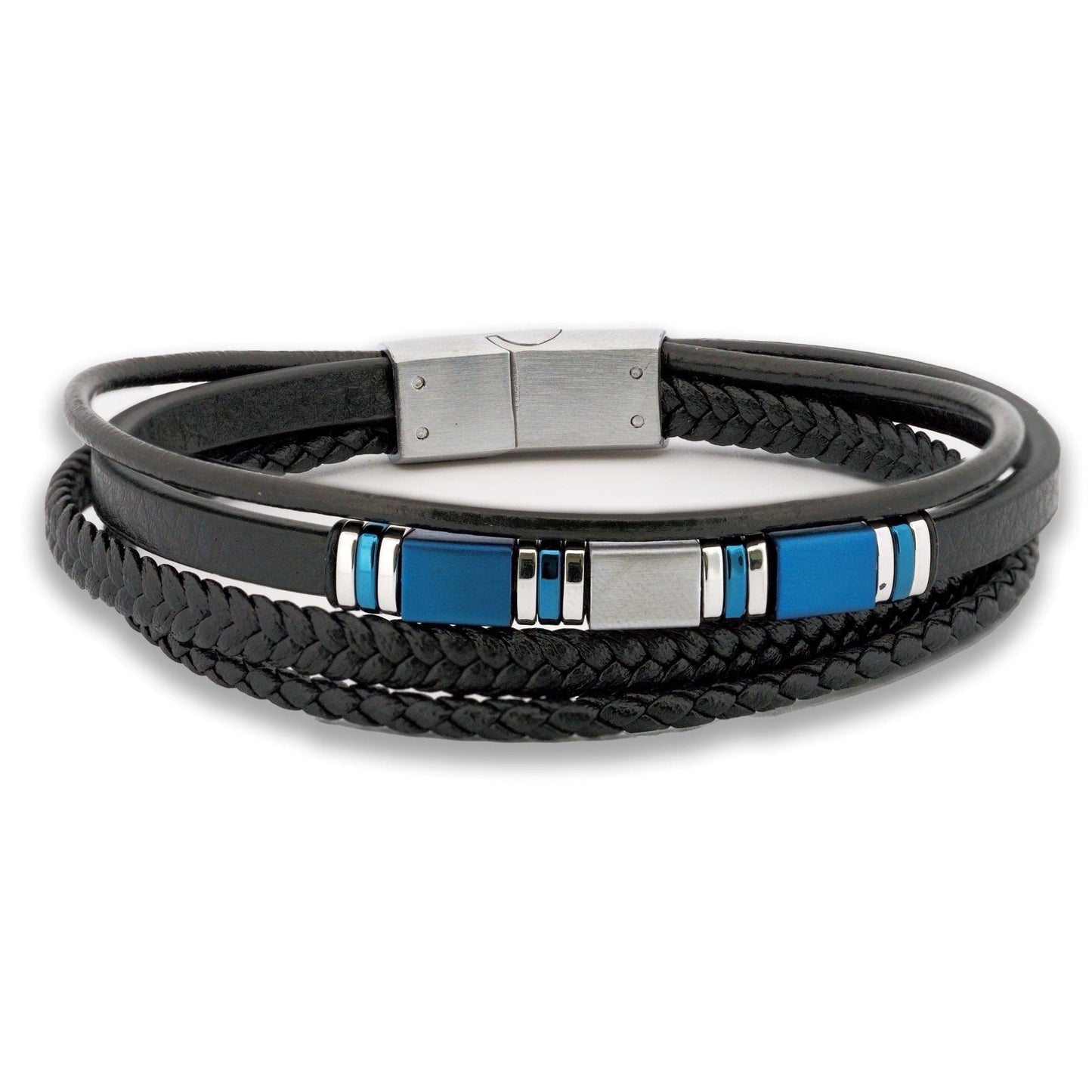 Men's Multi-Strand Leather Bracelet