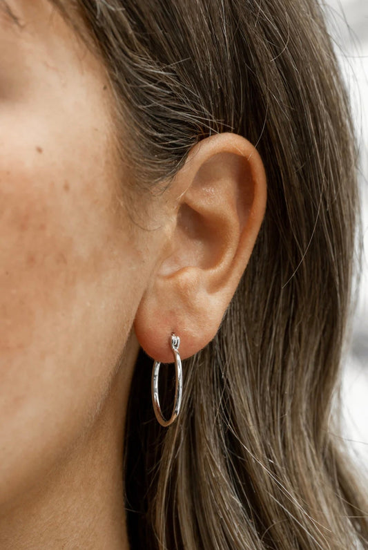 Silver Hoop Earrings