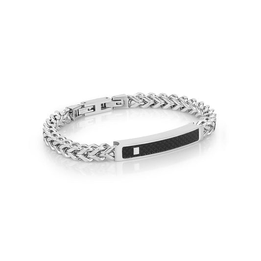 Stainless Steel Flat Curb Chain Bracelet