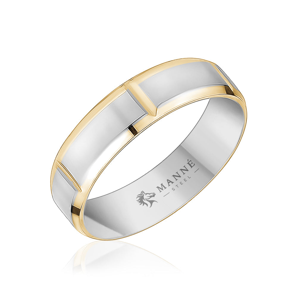 Sleek Steel Band Ring