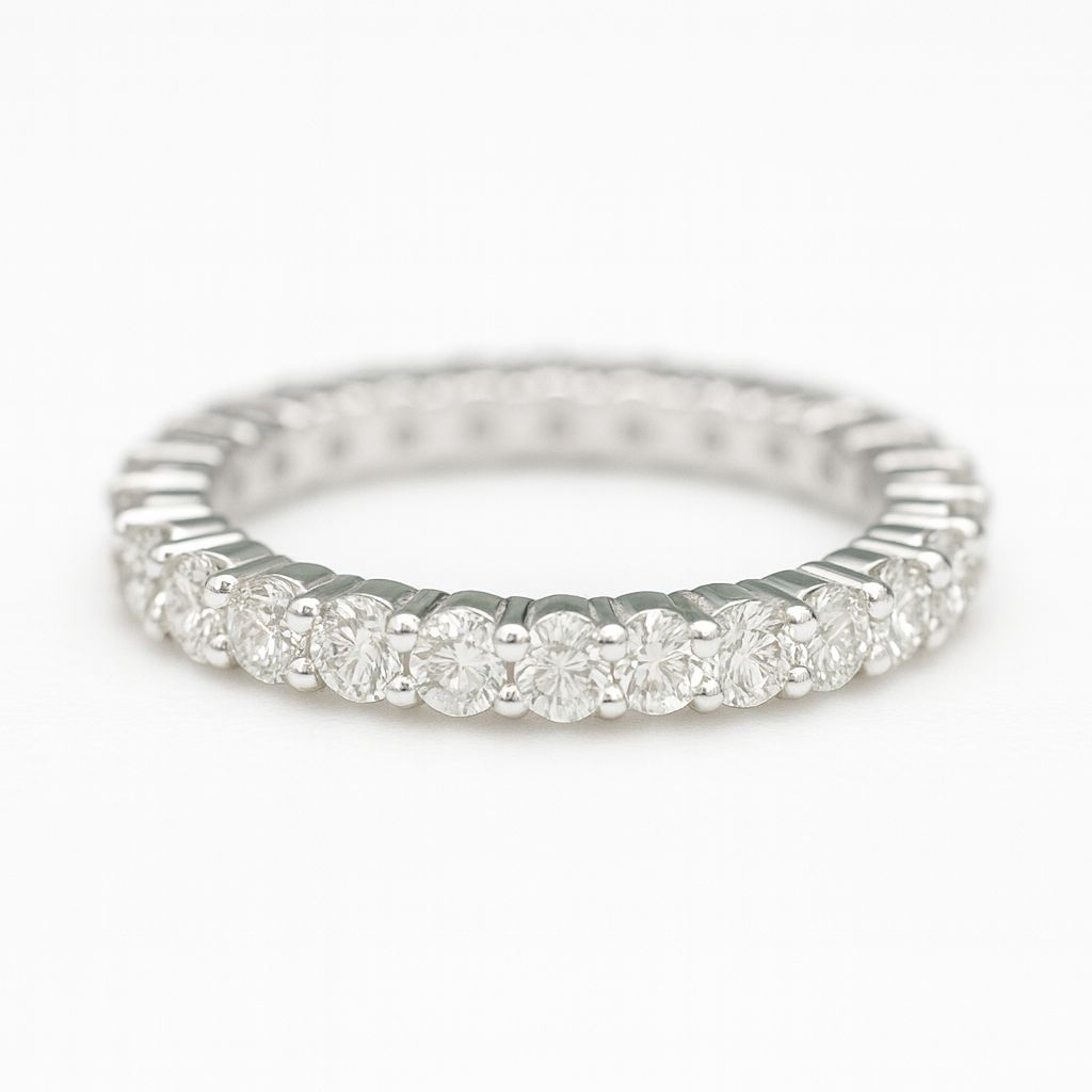 2.1ct Moissanite Eternity Band | D Colour GRA Certified