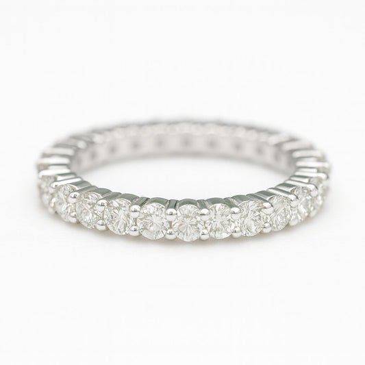 2.1ct Moissanite Eternity Band | D Colour GRA Certified